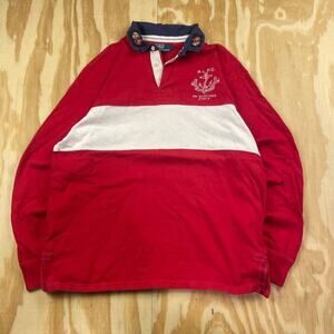 Vintage 90s Polo Ralph Lauren “R.L.P.C. 381 Bleecker” Rugby Shirt – Men’s L